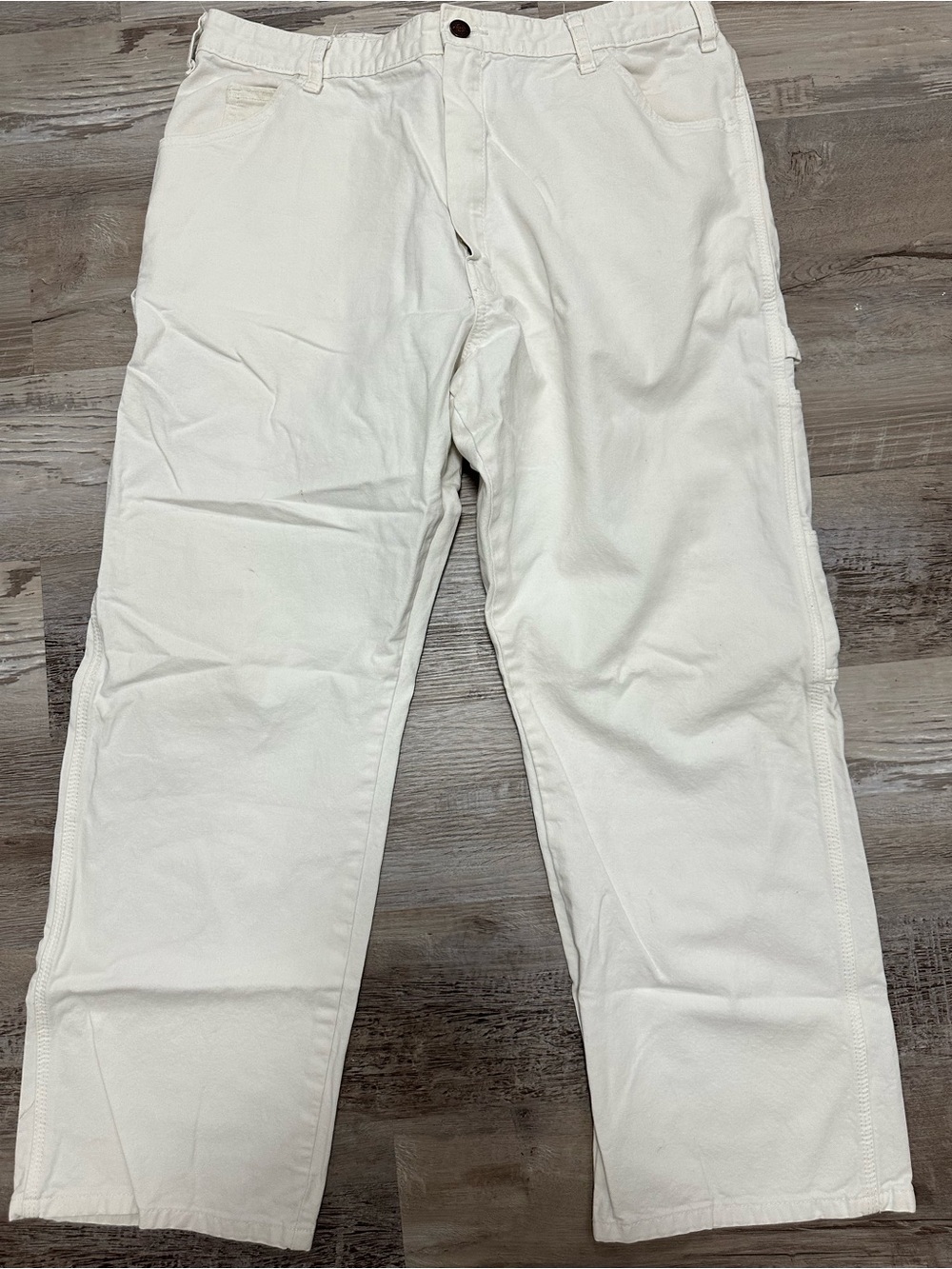 Dickies White Cargo Work Pants